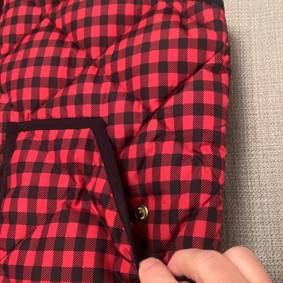 J. Crew Plaid Puffer Vest Checked Checkered Small in Like New Condition - Picture 5 of 11